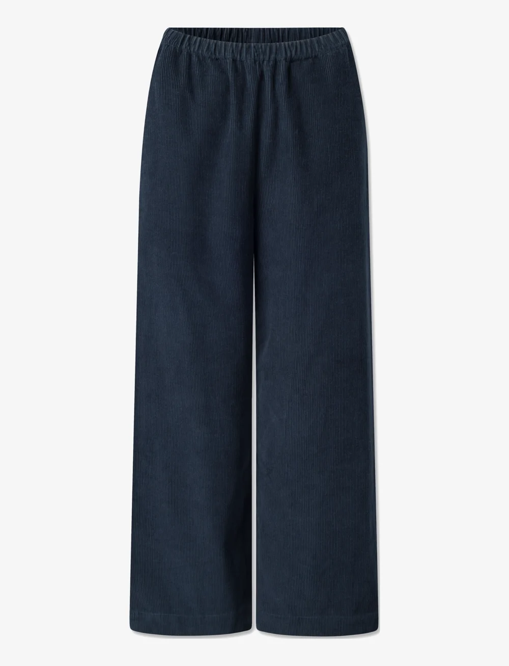 STUDIO FEDER - BELLA PANTS - CORDUROY - wide leg trousers - navy - 0