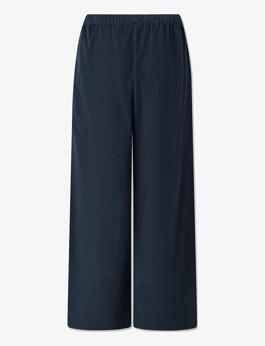 STUDIO FEDER - BELLA PANTS - bukser med brede ben - navy - 1