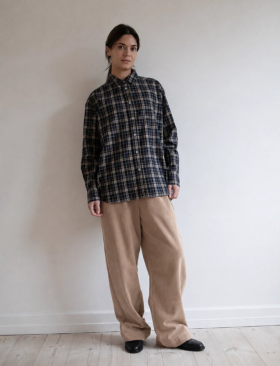 STUDIO FEDER - BELLA PANTS - hosen mit weitem bein - praline - 0