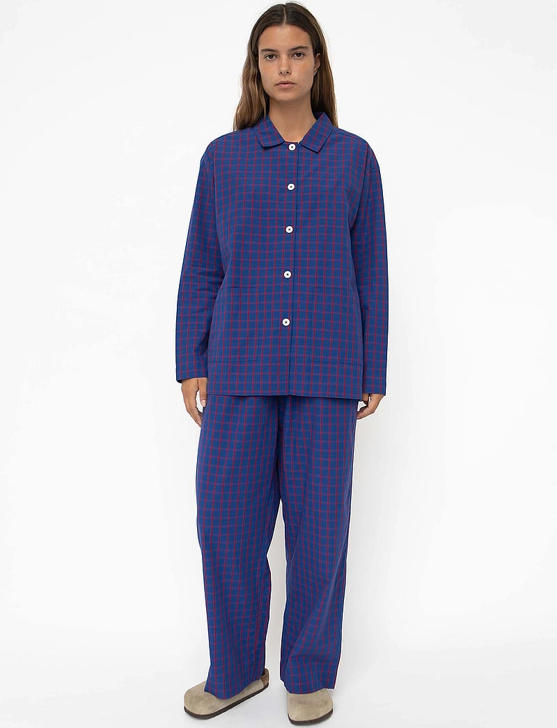 STUDIO FEDER - BELLA PANTS - POPLIN - wide leg trousers - arcade - 0