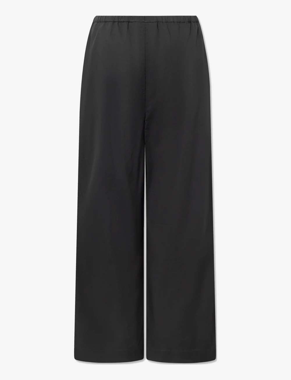 STUDIO FEDER - BELLA PANTS - POPLIN - hosen mit weitem bein - black - 1
