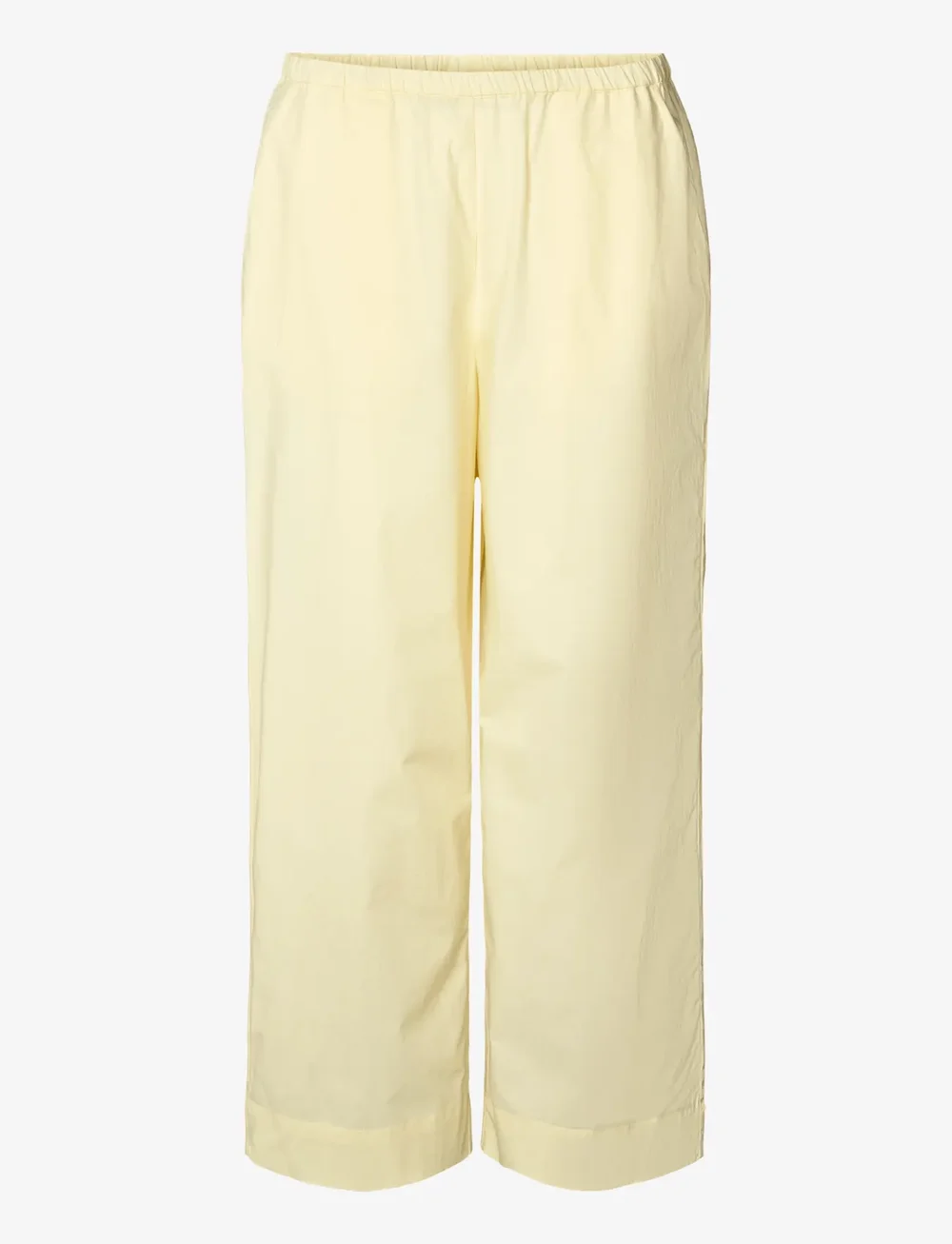 STUDIO FEDER - BELLA PANTS - POPLIN - hosen mit weitem bein - lemon sorbet - 1