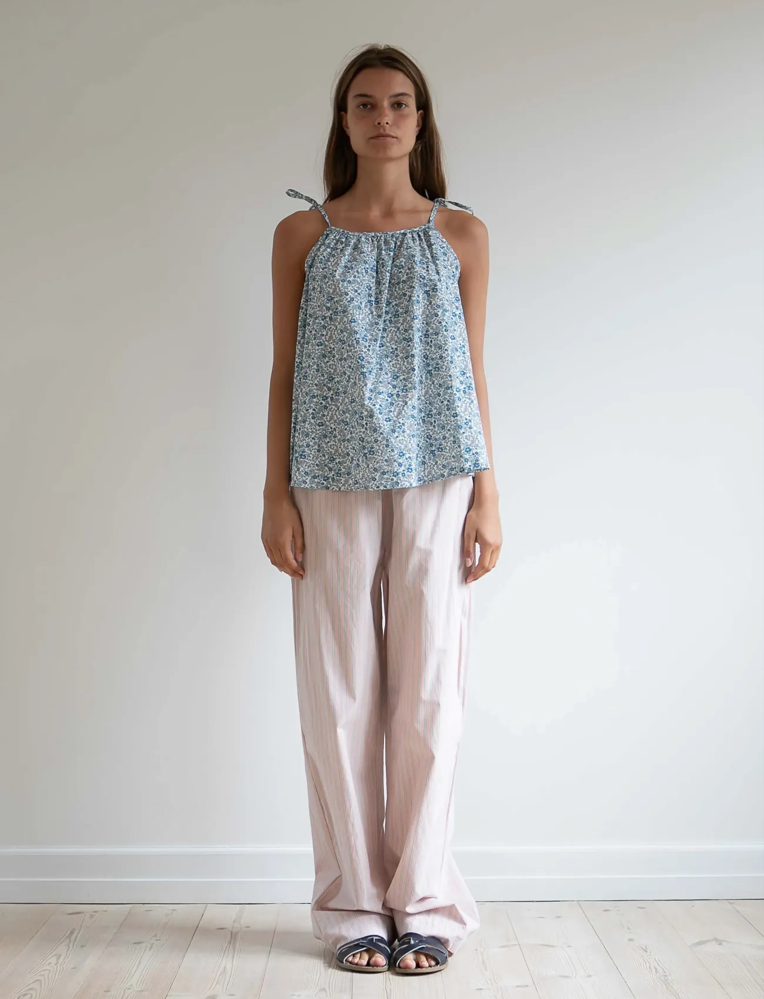 STUDIO FEDER BELLA PANTS - Bukser med brede ben - SUNDAY / pink/rose