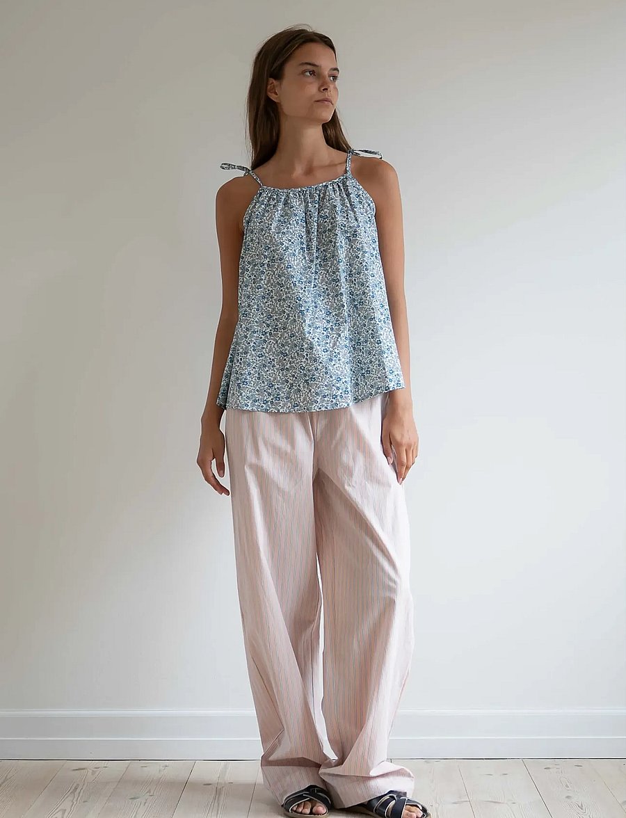 STUDIO FEDER - BELLA PANTS - POPLIN - wide leg trousers - sunday - 3