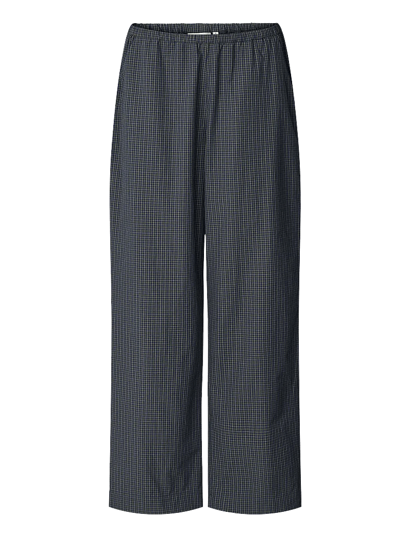 STUDIO FEDER - BELLA PANTS - POPLIN - bukser med brede ben - twillight - 0
