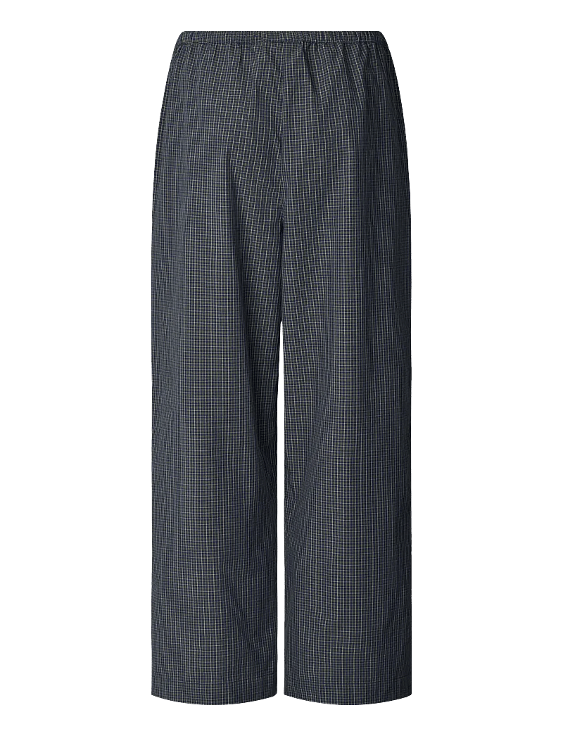 STUDIO FEDER - BELLA PANTS - POPLIN - bukser med brede ben - twillight - 1