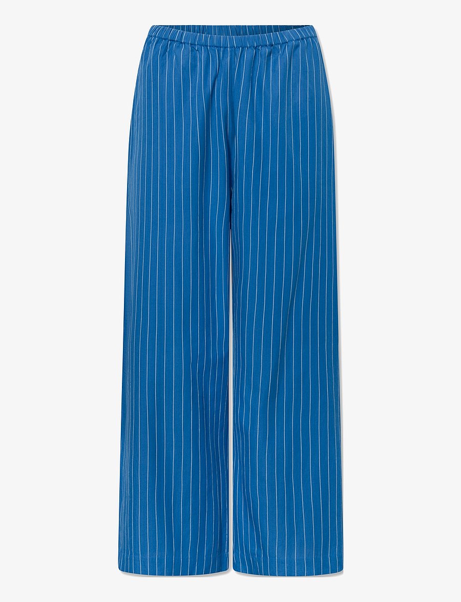 STUDIO FEDER - BELLA PANTS - POPLIN - bukser med brede ben - winter dip - 1