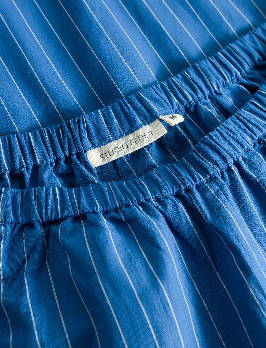 STUDIO FEDER - BELLA PANTS - POPLIN - bukser med brede ben - winter dip - 3