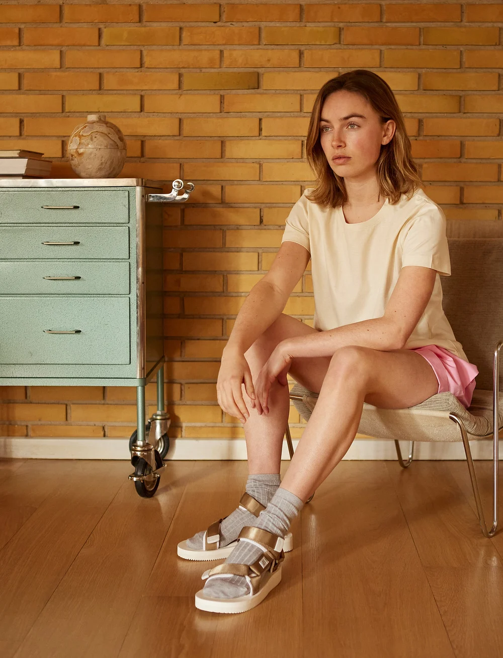 STUDIO FEDER - FREYA T-SHIRT - IVORY - t-shirts - ivory - 0