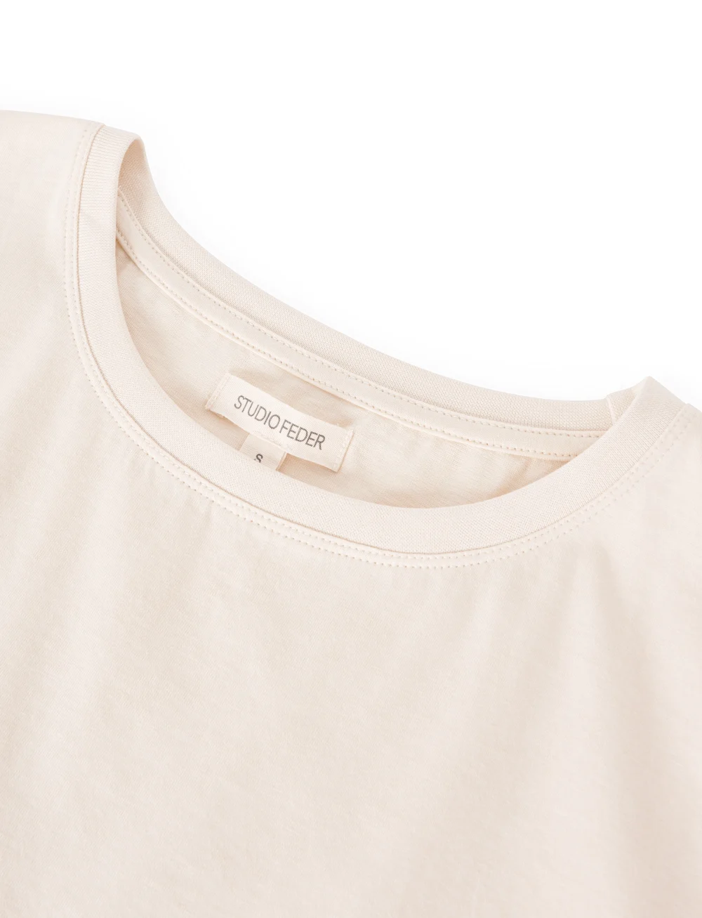 STUDIO FEDER - FREYA T-SHIRT - IVORY - t-shirts - ivory - 5