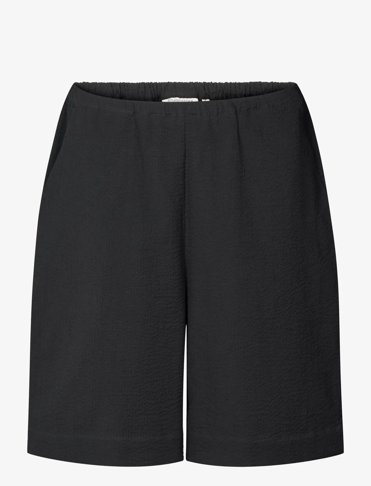 STUDIO FEDER NORAH SHORTS - SEERSUCKER - STUDIO FEDER - BLACK / black