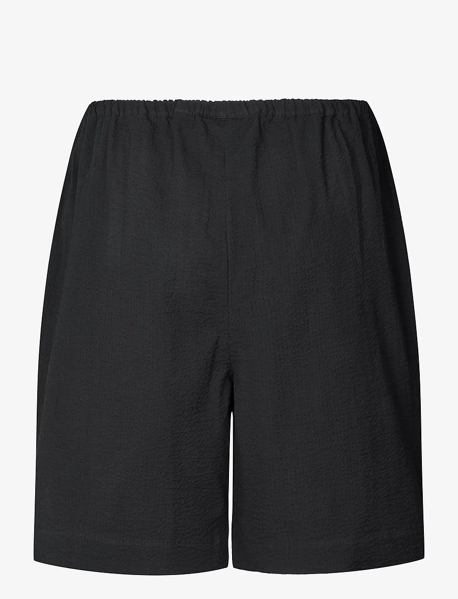 STUDIO FEDER - NORAH SHORTS - SEERSUCKER - casual shorts - black - 2