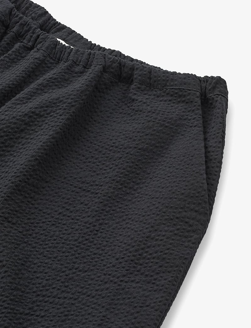 STUDIO FEDER - NORAH SHORTS - SEERSUCKER - kasdienio stiliaus šortai - black - 3