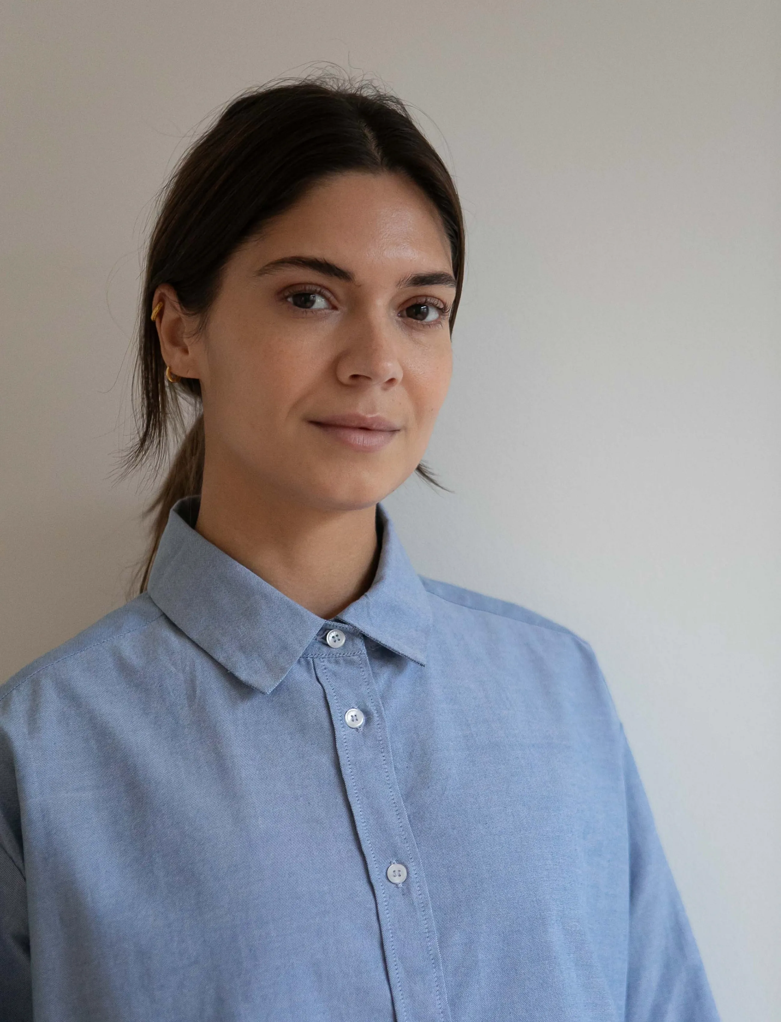 STUDIO FEDER - JOSIE SHIRT - oxford blue - 4