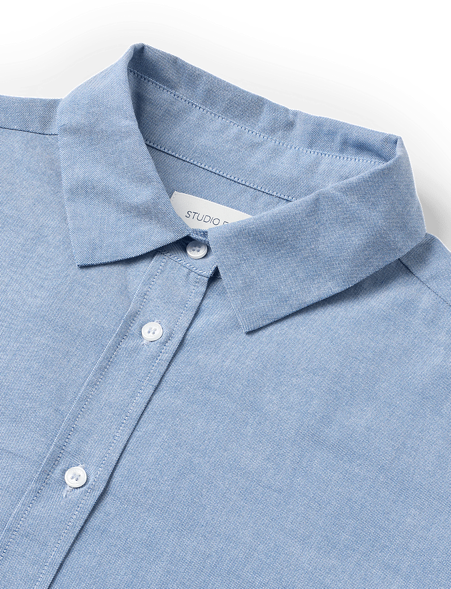STUDIO FEDER - JOSIE SHIRT - oxford blue - 5