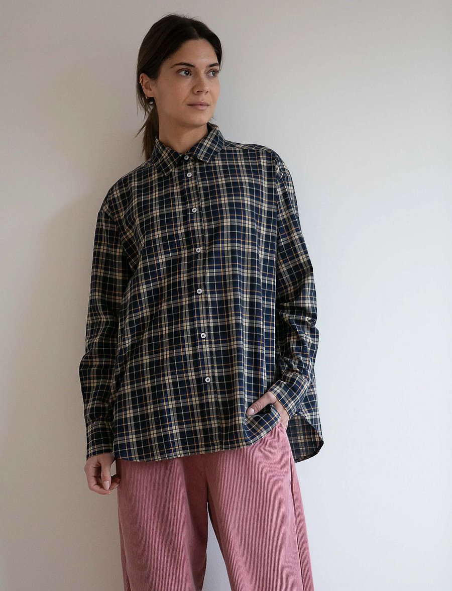 STUDIO FEDER - JOSIE SHIRT - langärmlige hemden - storm - 0