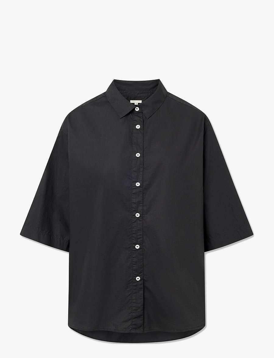 STUDIO FEDER - CECILIA SHIRT - lühikeste varrukatega särgid - black - 1