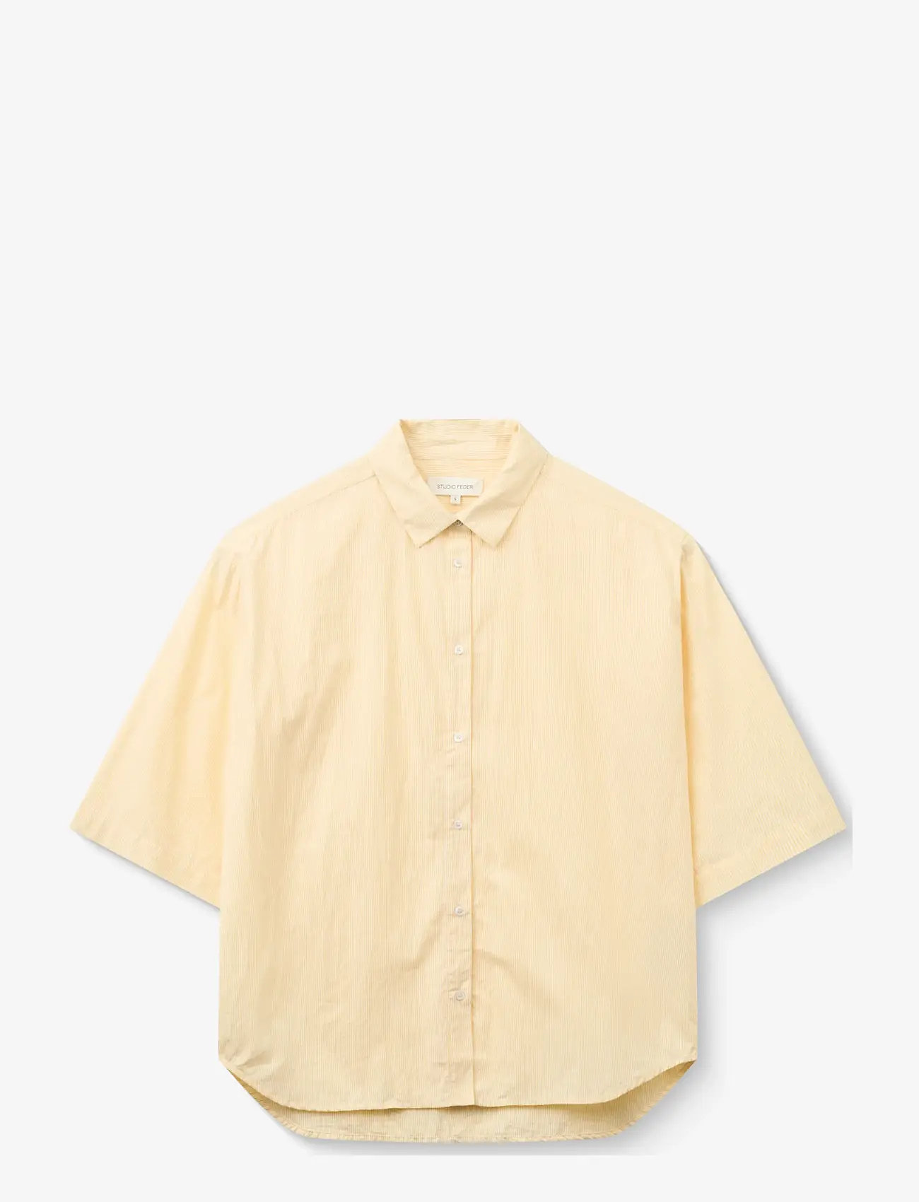 STUDIO FEDER - Cecilia shirt - kortærmede skjorter - mellow yellow - 1