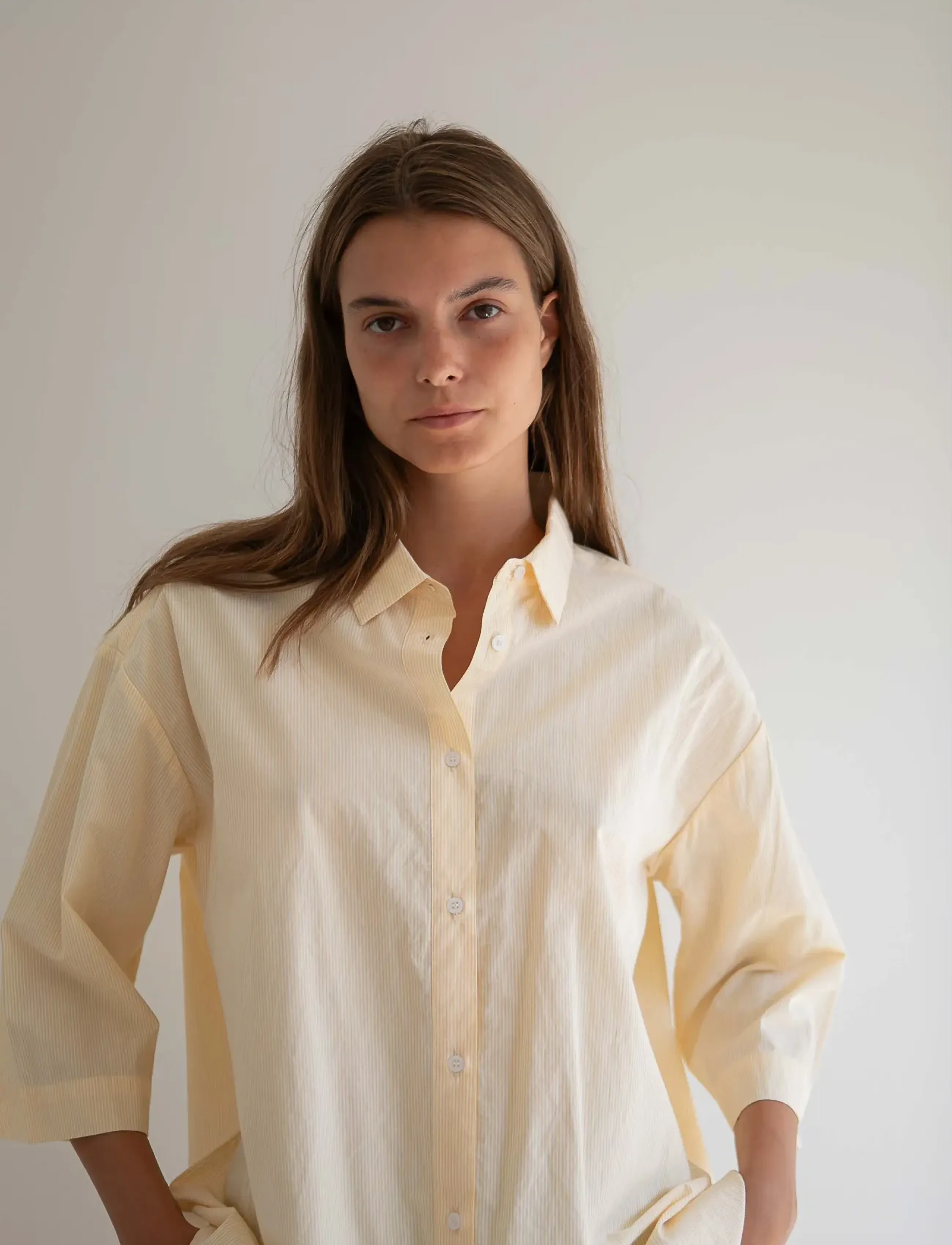 STUDIO FEDER - Cecilia shirt - lühikeste varrukatega särgid - mellow yellow - 3