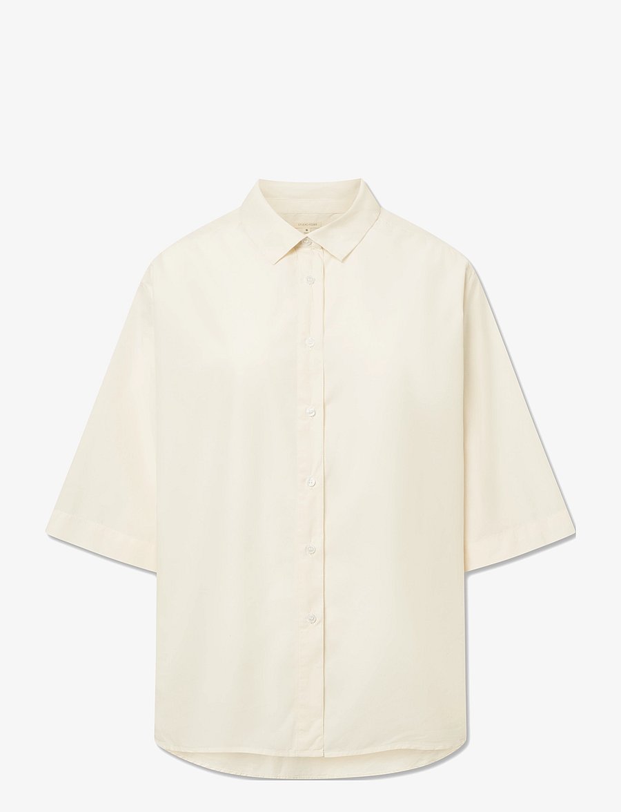 STUDIO FEDER - Cecilia shirt - kurzärmlige hemden - undyed - 1