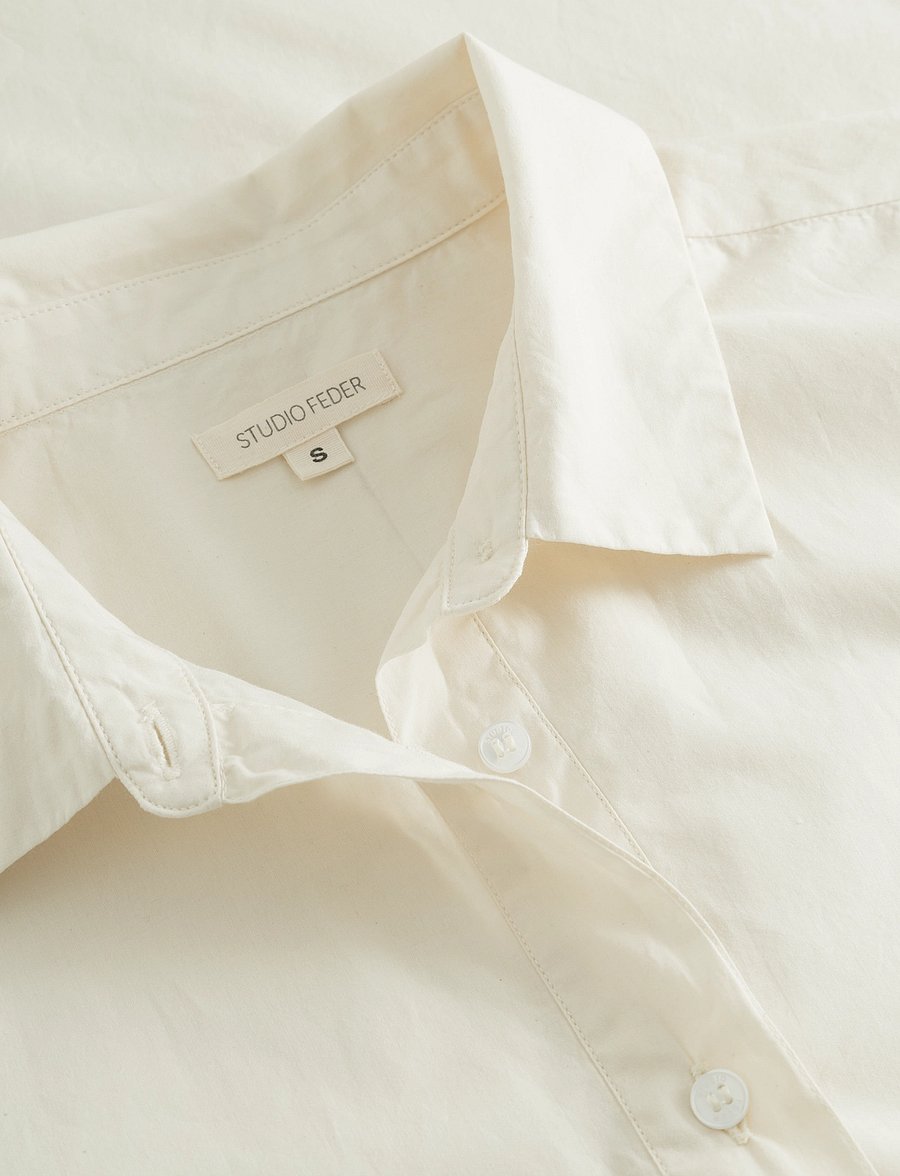 STUDIO FEDER - Cecilia shirt - kurzärmlige hemden - undyed - 3