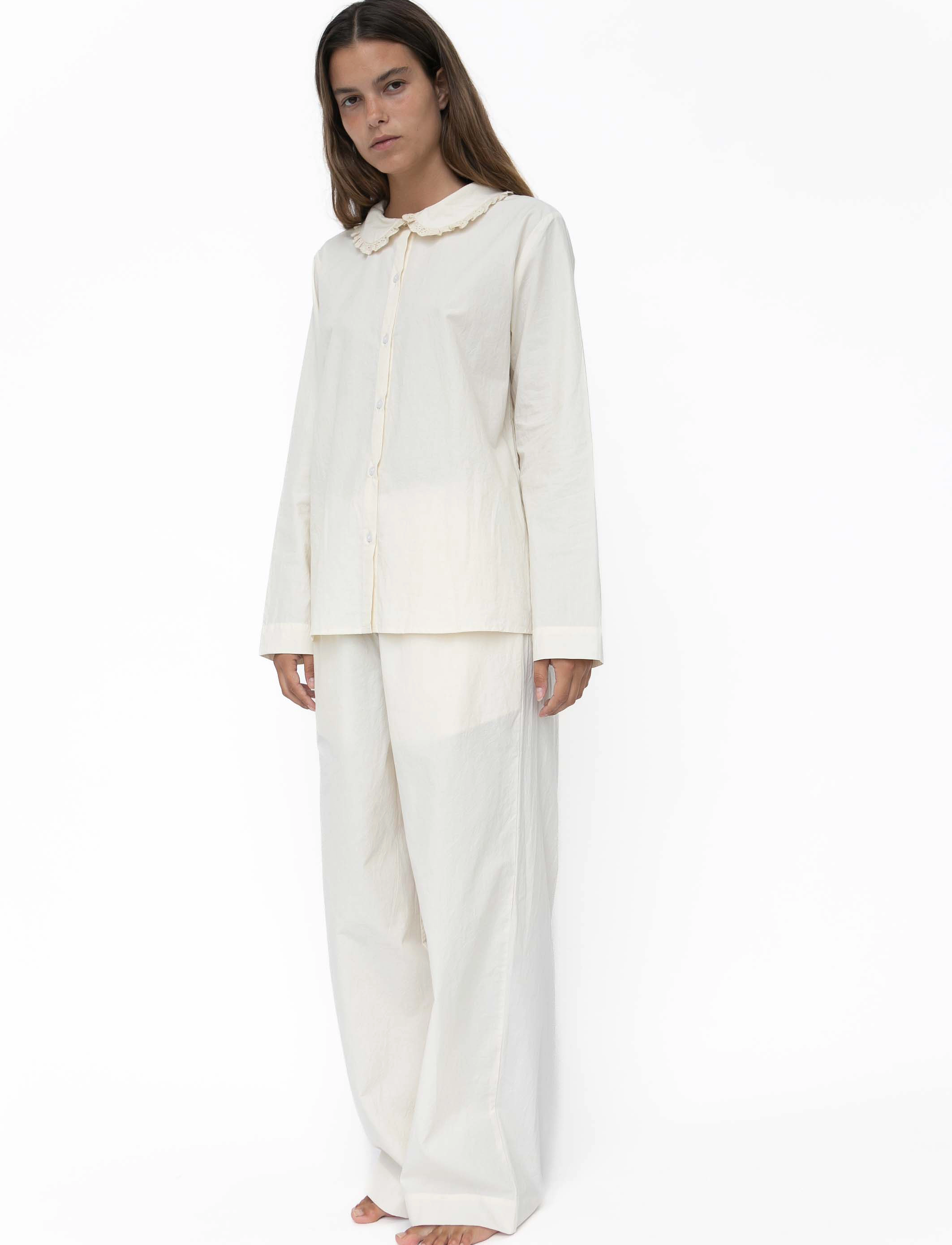 STUDIO FEDER - FRIDA PAJAMA - LACE - fødselsdagsgaver - undyed - 4