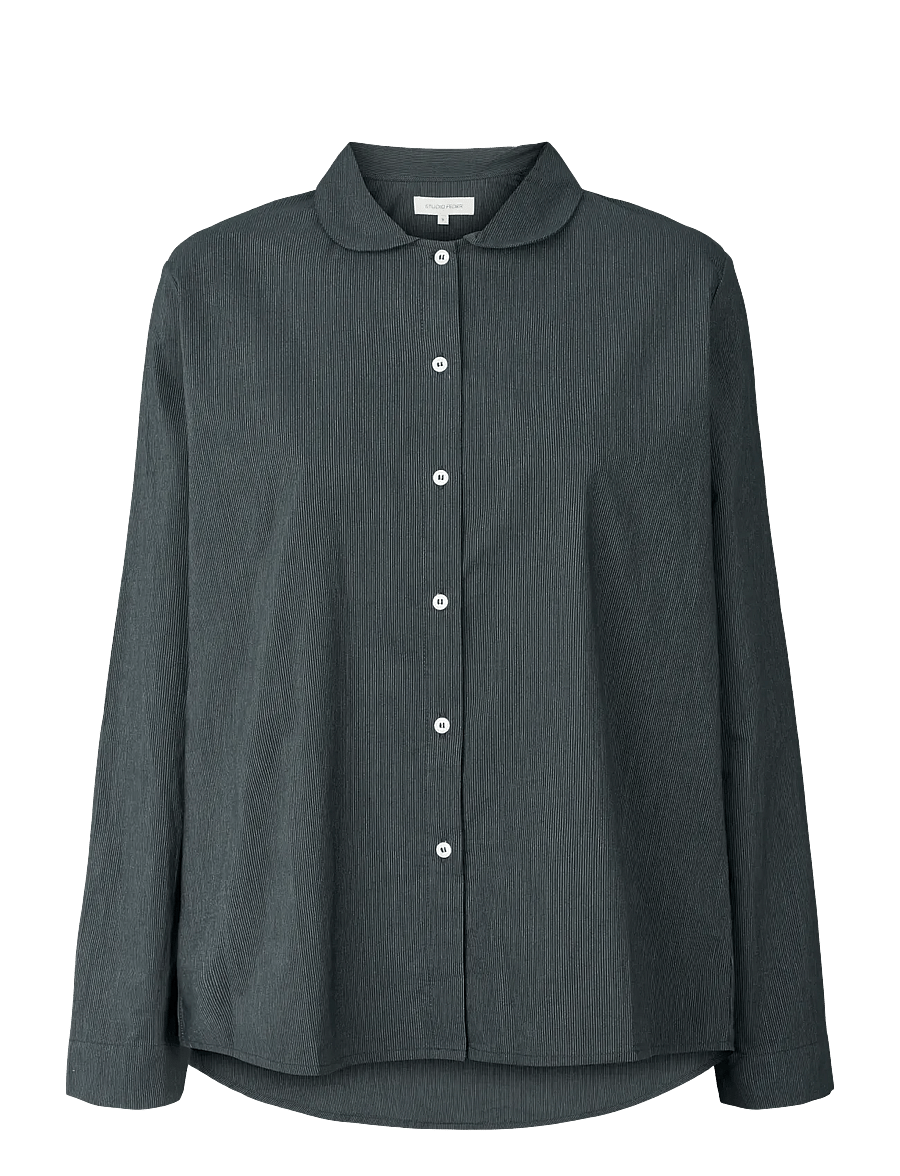 STUDIO FEDER - PETRA SHIRT - COTTON - langärmlige hemden - black pinstripe - 0
