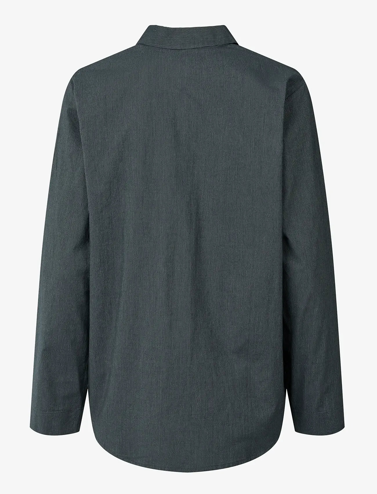 STUDIO FEDER - PETRA SHIRT - COTTON - langærmede skjorter - black pinstripe - 1
