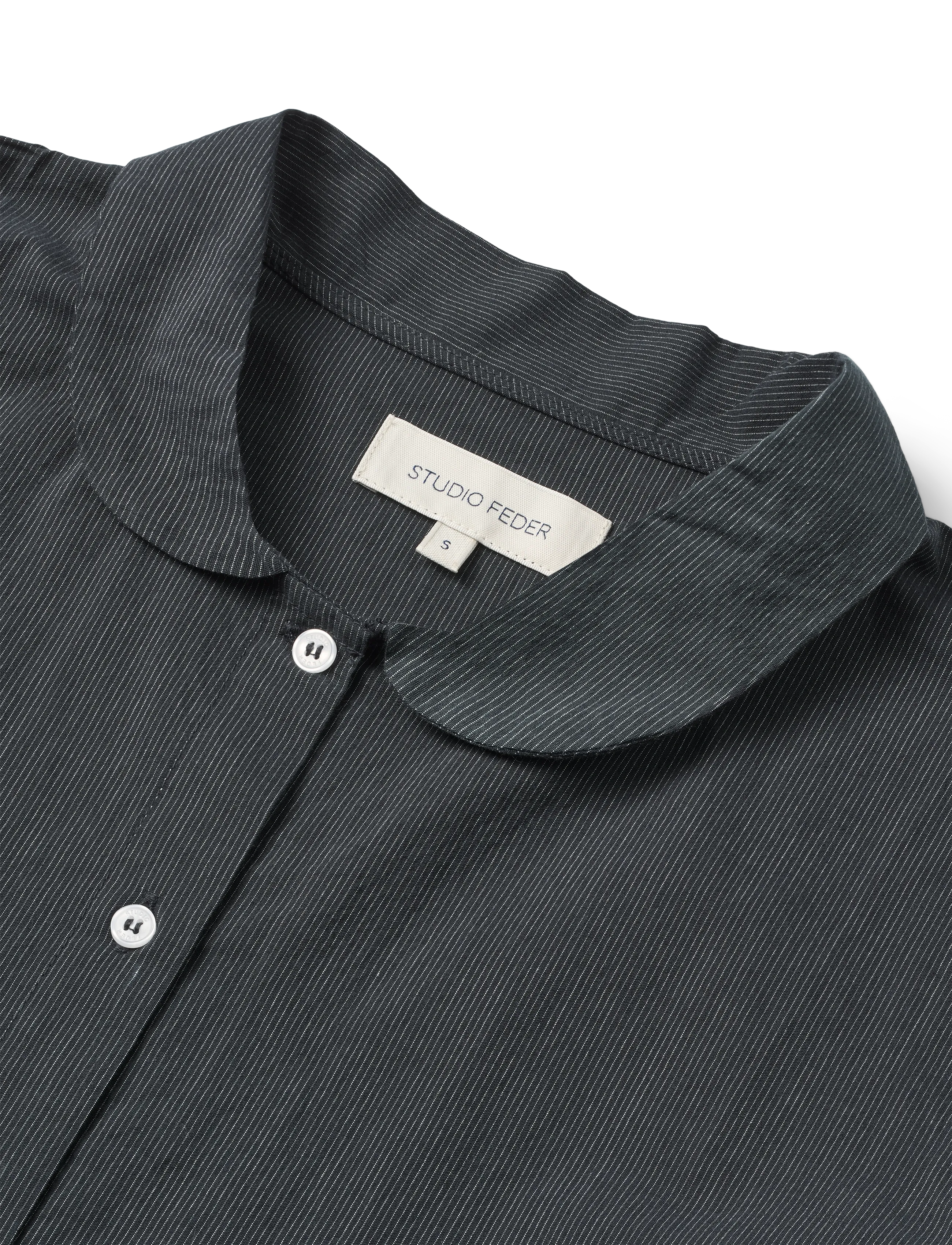 STUDIO FEDER - PETRA SHIRT - COTTON - long-sleeved shirts - black pinstripe - 2