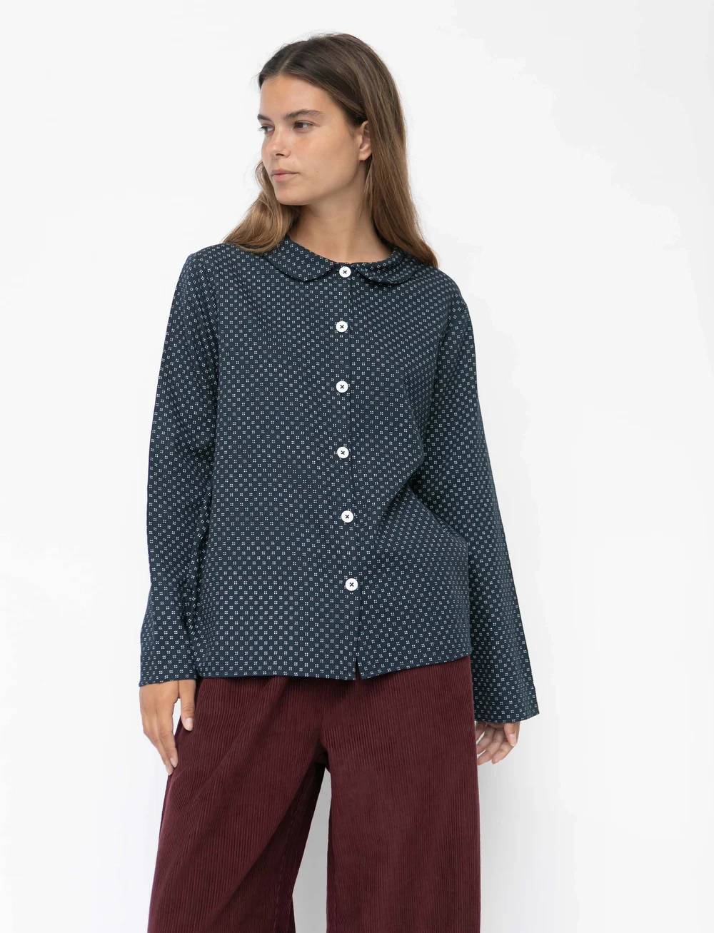 STUDIO FEDER - PETRA SHIRT - COTTON - langærmede skjorter - stardust - 4