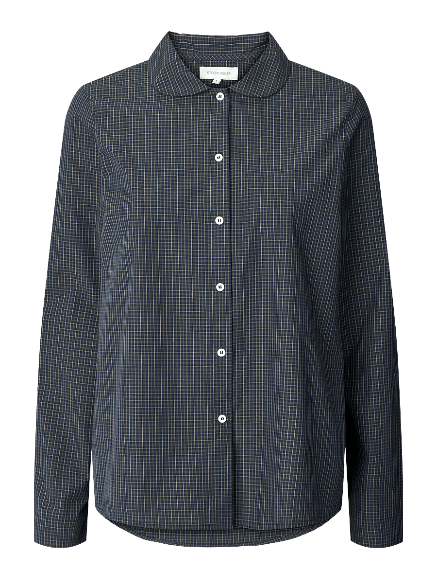 STUDIO FEDER - PETRA SHIRT - COTTON - langärmlige hemden - twillight - 0