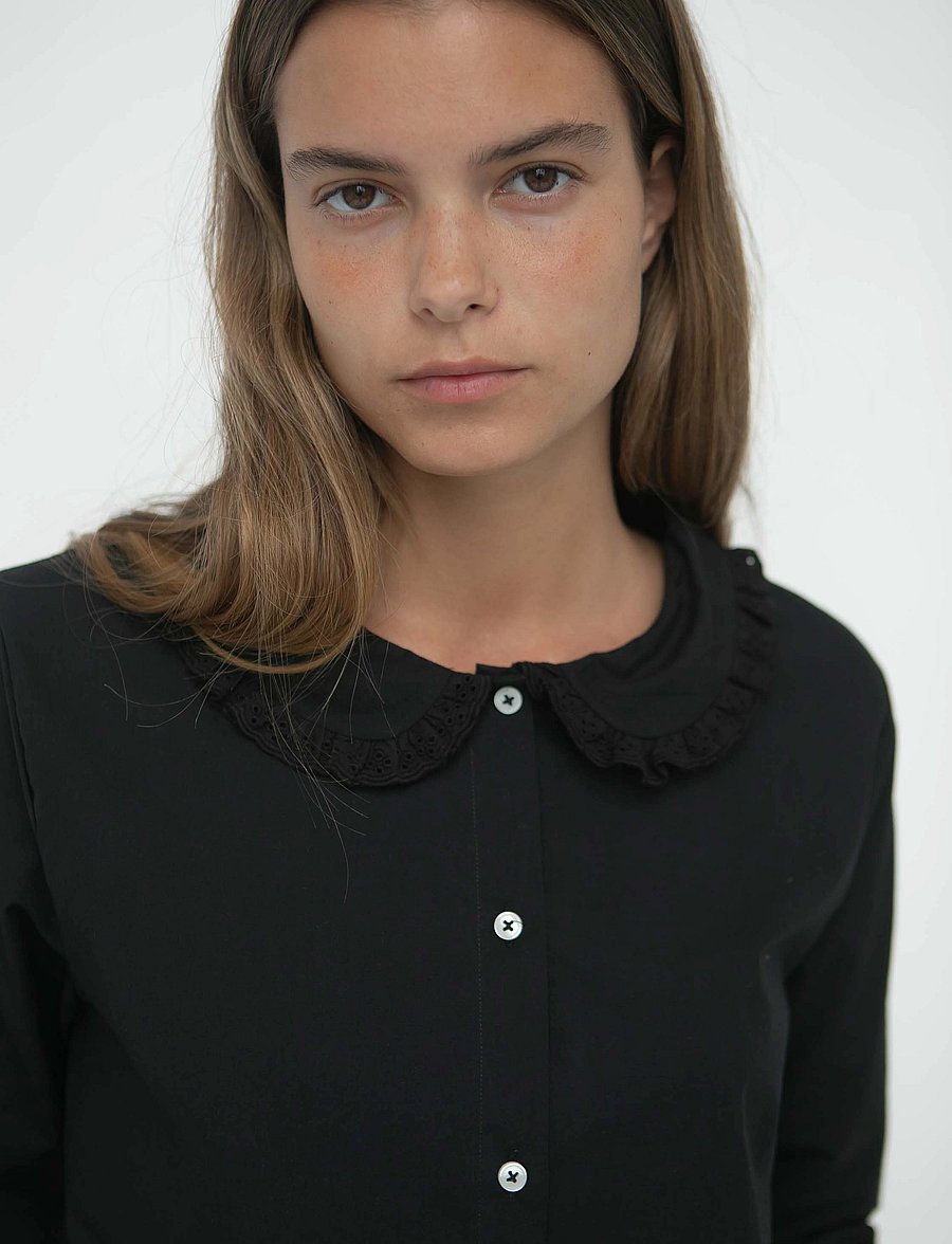 STUDIO FEDER - PETRA SHIRT - LACE - black - 5