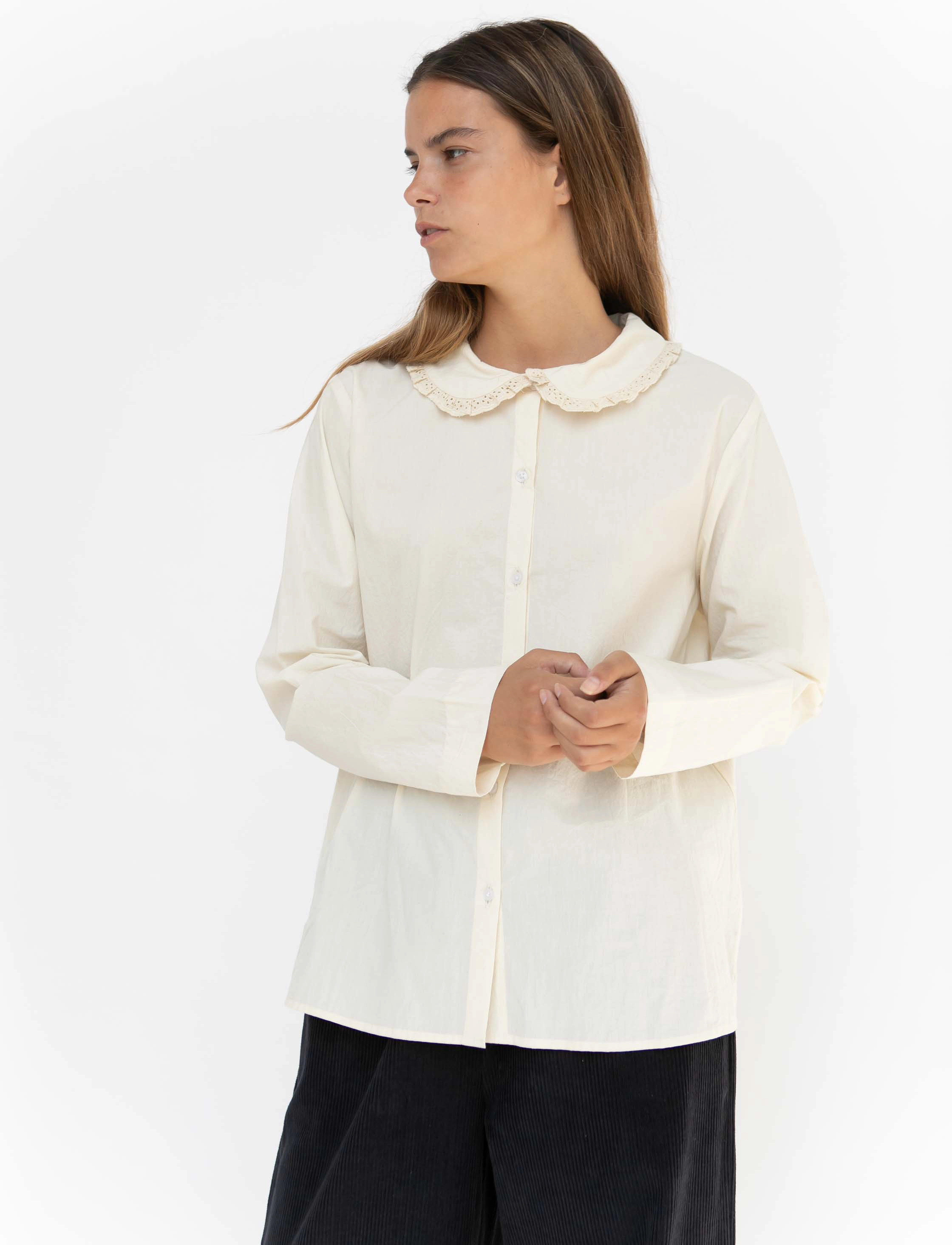 STUDIO FEDER - PETRA SHIRT - LACE - undyed - 4