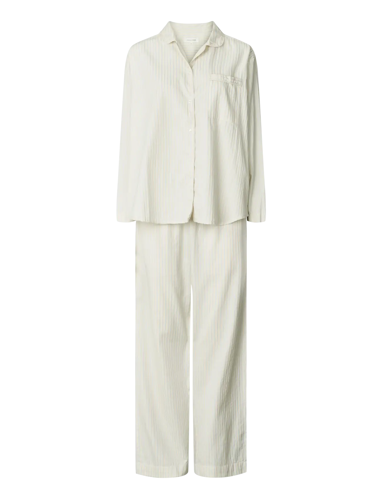 STUDIO FEDER Edith Pajama Weiß - L - Damen