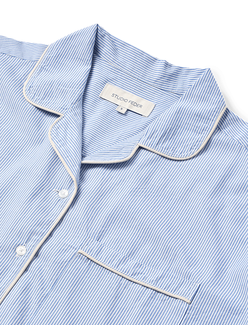 STUDIO FEDER - EDITH PAJAMA - COTTON - pyjamas - milk stripe - 2