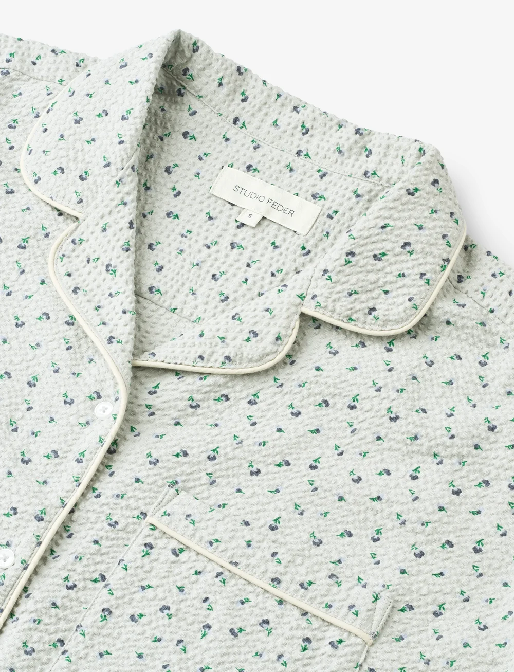 STUDIO FEDER - EDITH PAJAMA - SEERSUCKER - pidžaamad - cloudy day - 2