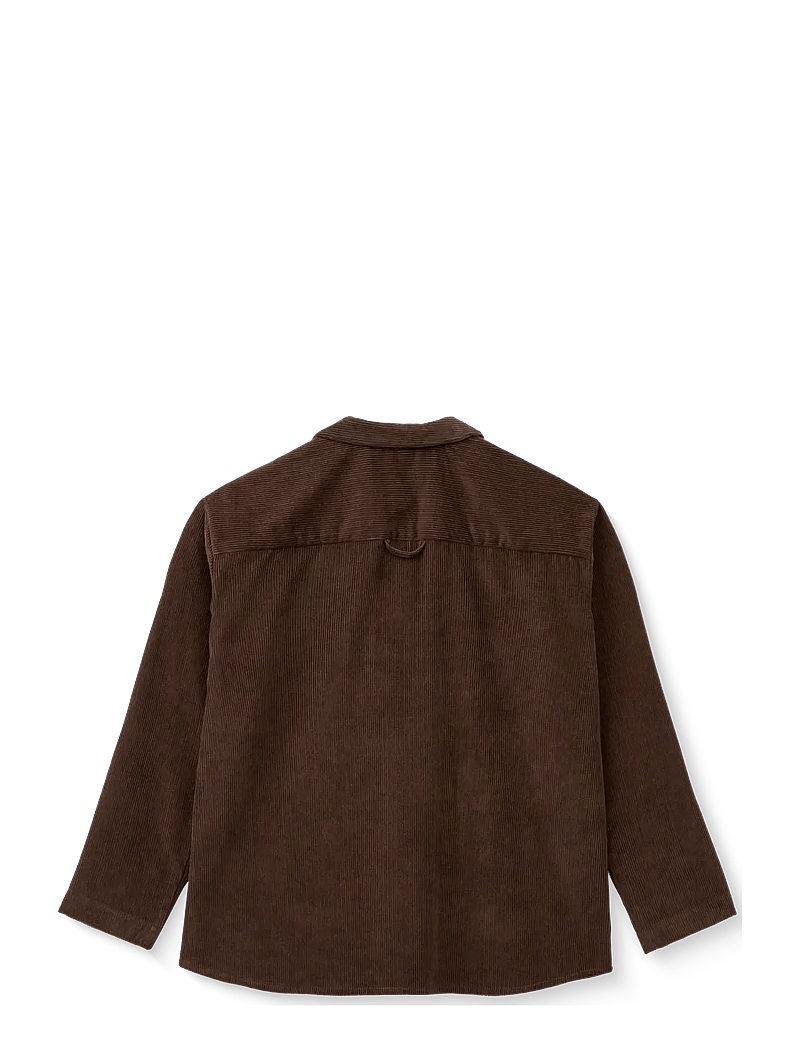 STUDIO FEDER - SILJA SHIRT - CORDUROY - overshirts - dark brown - 1
