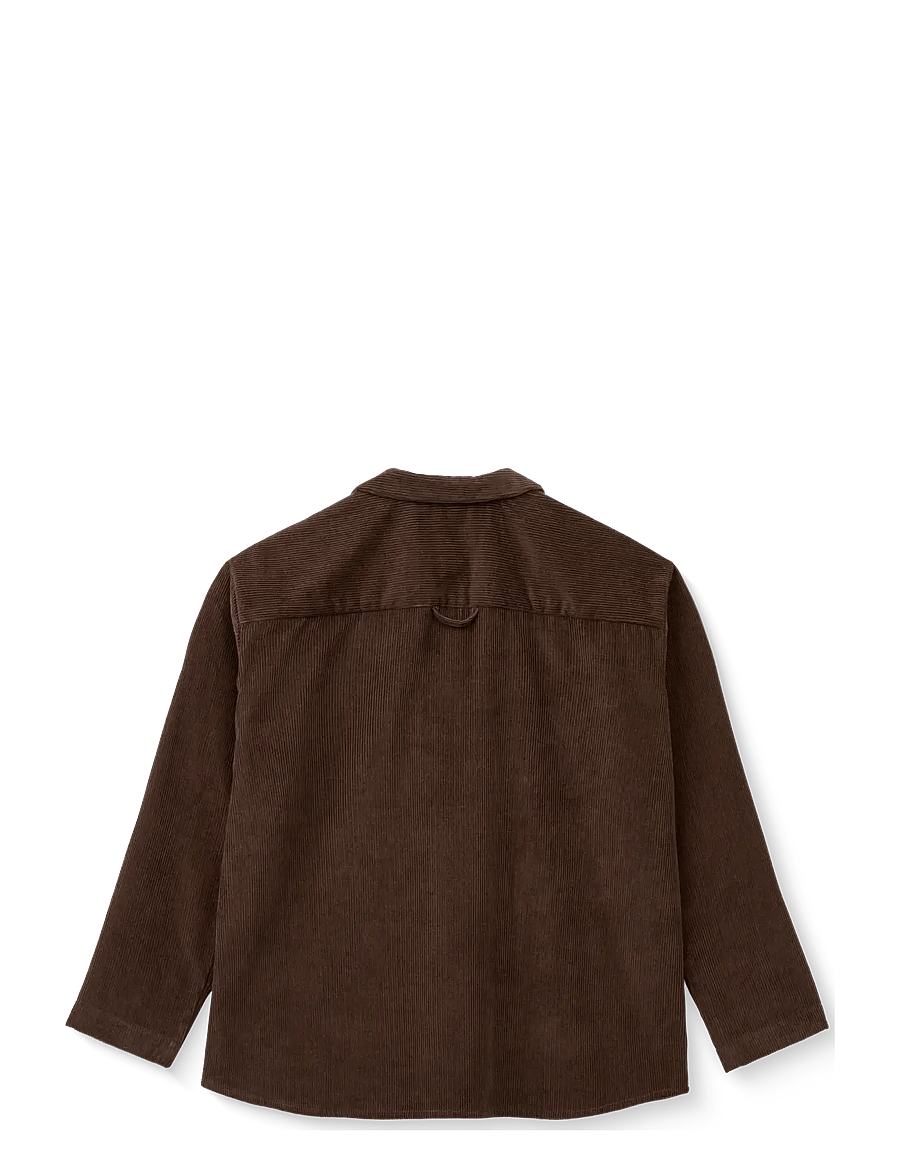 STUDIO FEDER - SILJA SHIRT - CORDUROY - pealissärgid - dark brown - 1