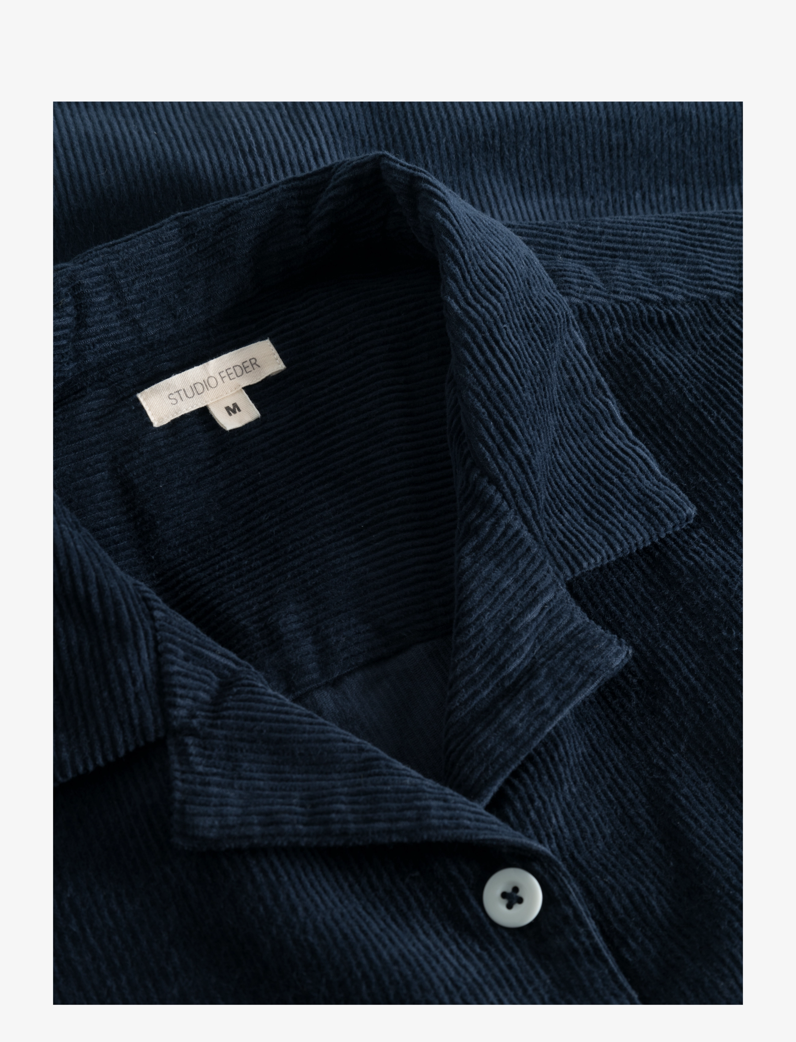 STUDIO FEDER - SILJA SHIRT - CORDUROY - overshirts - navy - 3