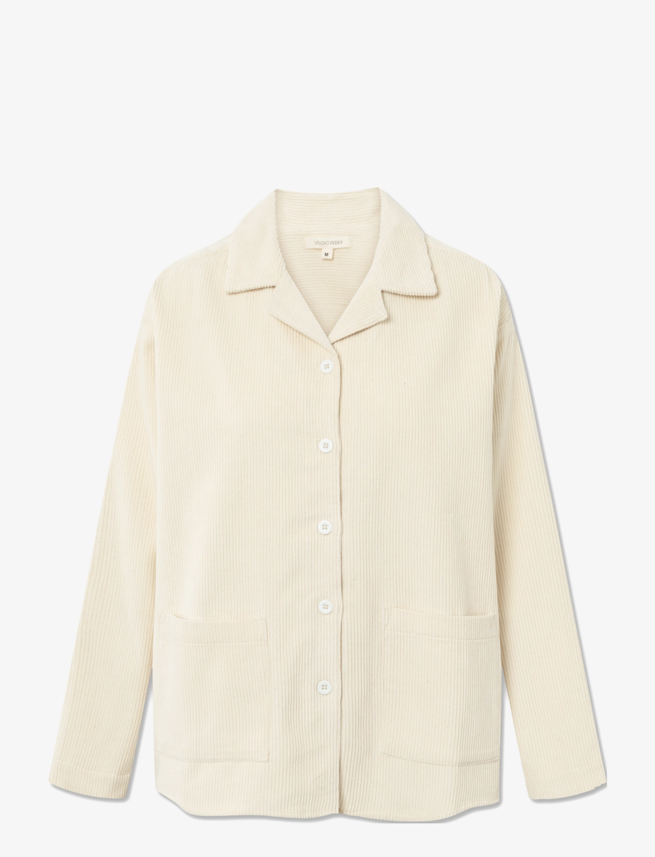 STUDIO FEDER Silja Shirt - Kordsamt Beige - L - Damen