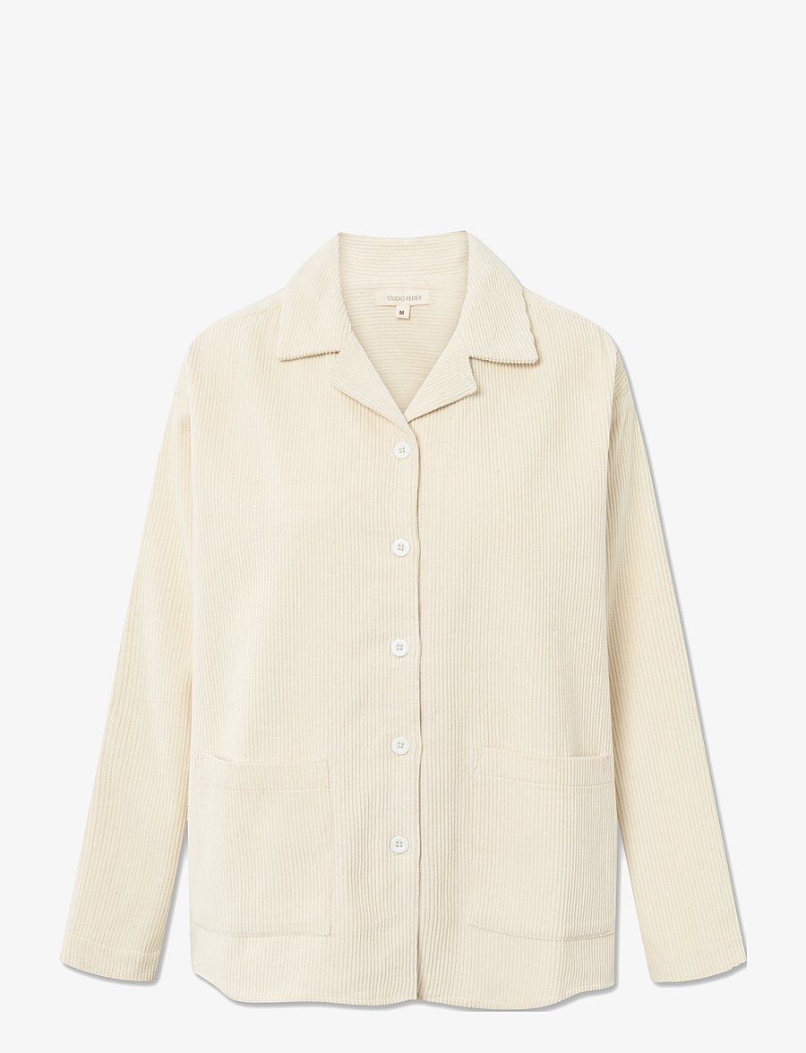 STUDIO FEDER - SILJA SHIRT - CORDUROY - pealissärgid - undyed - 1