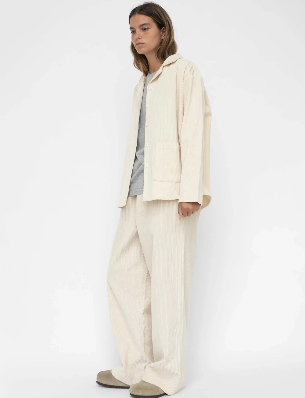 STUDIO FEDER - SILJA SHIRT - CORDUROY - långärmade skjortor - undyed - 5