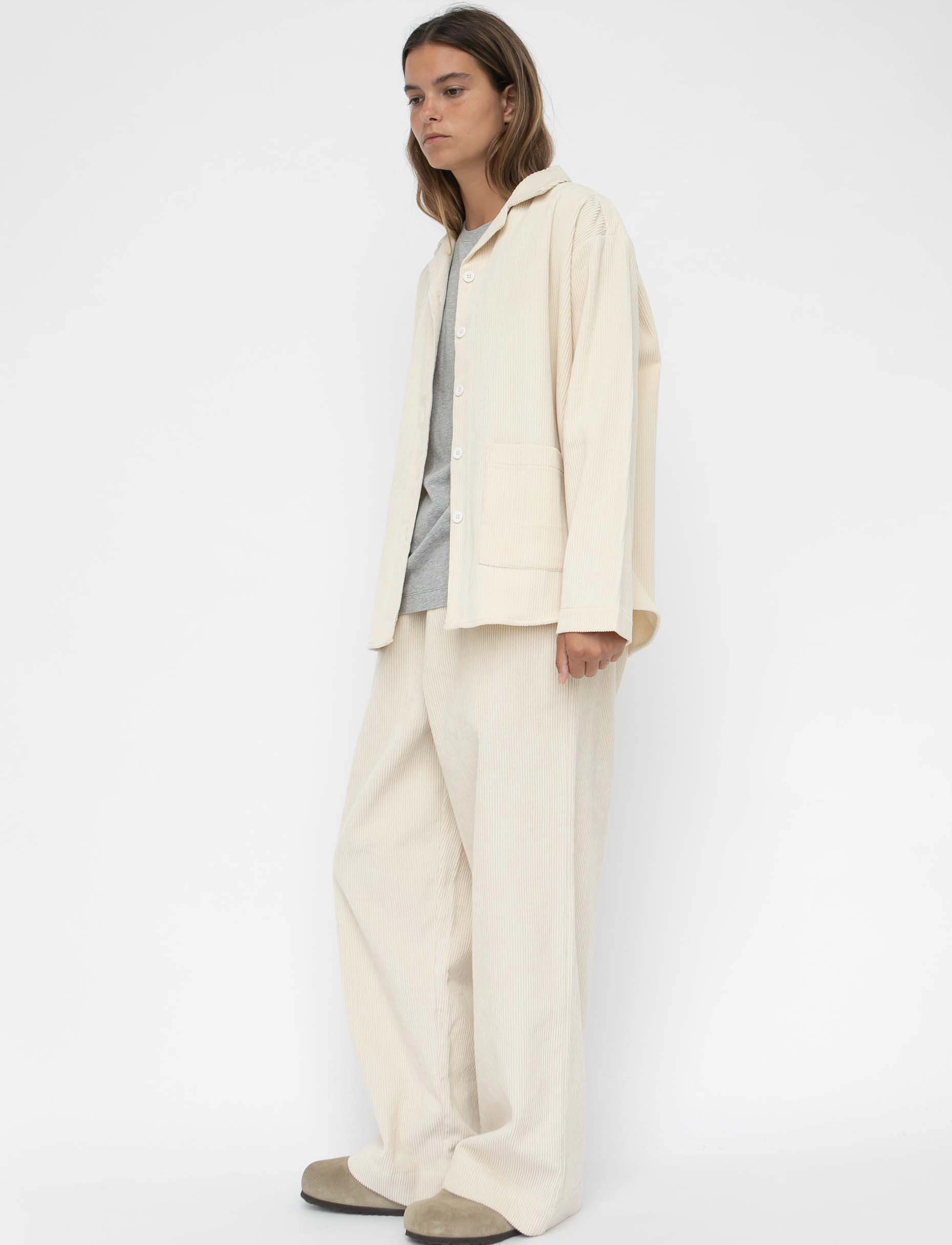 STUDIO FEDER - SILJA SHIRT - CORDUROY - overshirts - undyed - 5