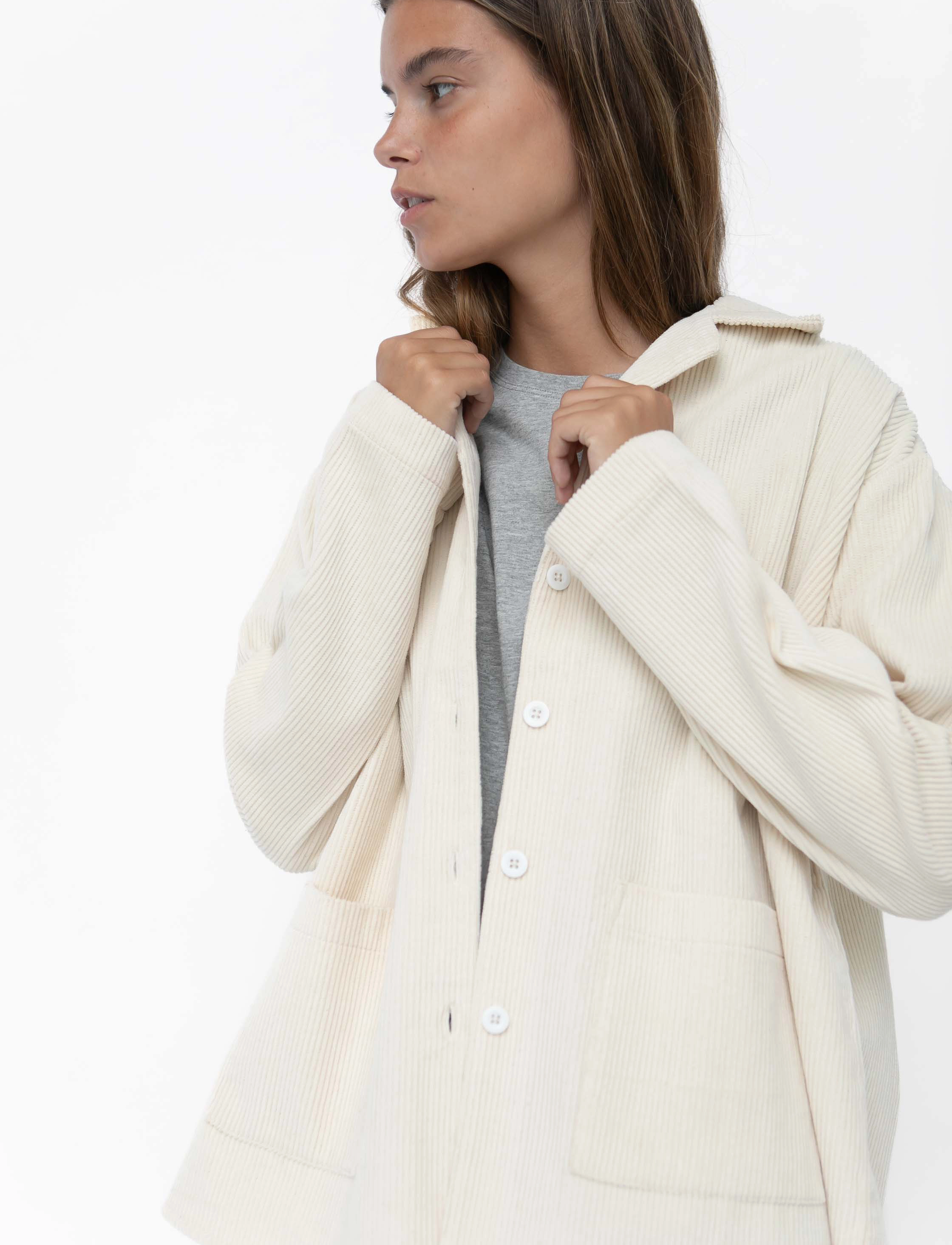 STUDIO FEDER Silja Shirt Corduroy skjortor dam – bild 3