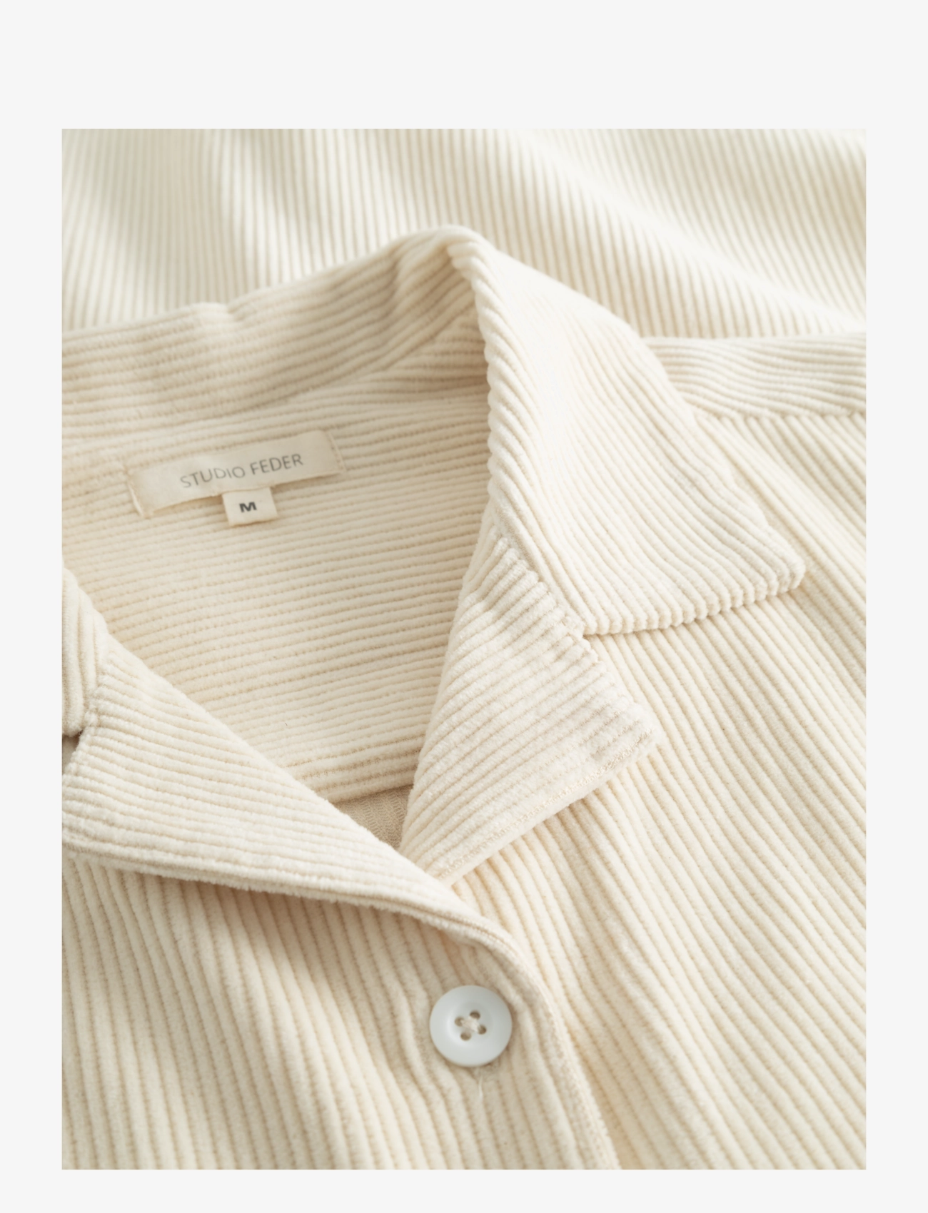 STUDIO FEDER - SILJA SHIRT - CORDUROY - overshirts - undyed - 3