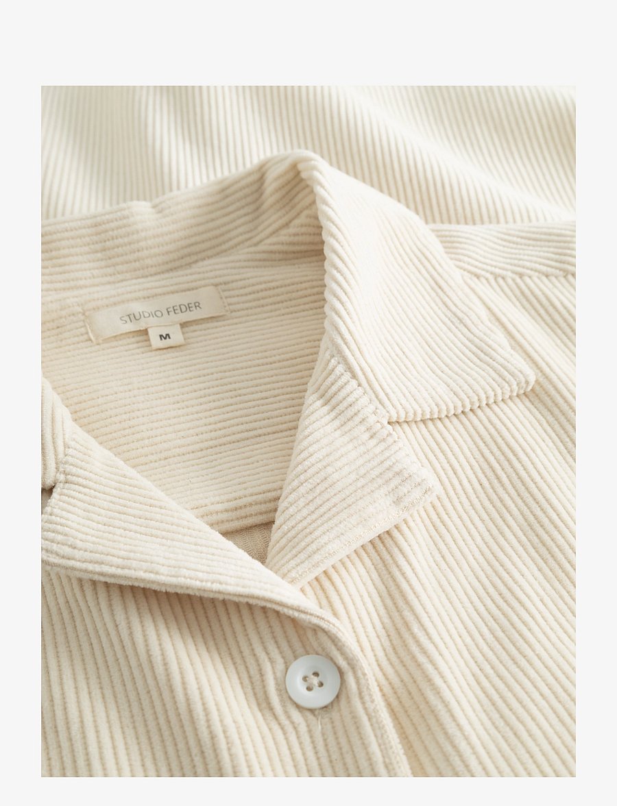 STUDIO FEDER - SILJA SHIRT - CORDUROY - pealissärgid - undyed - 3