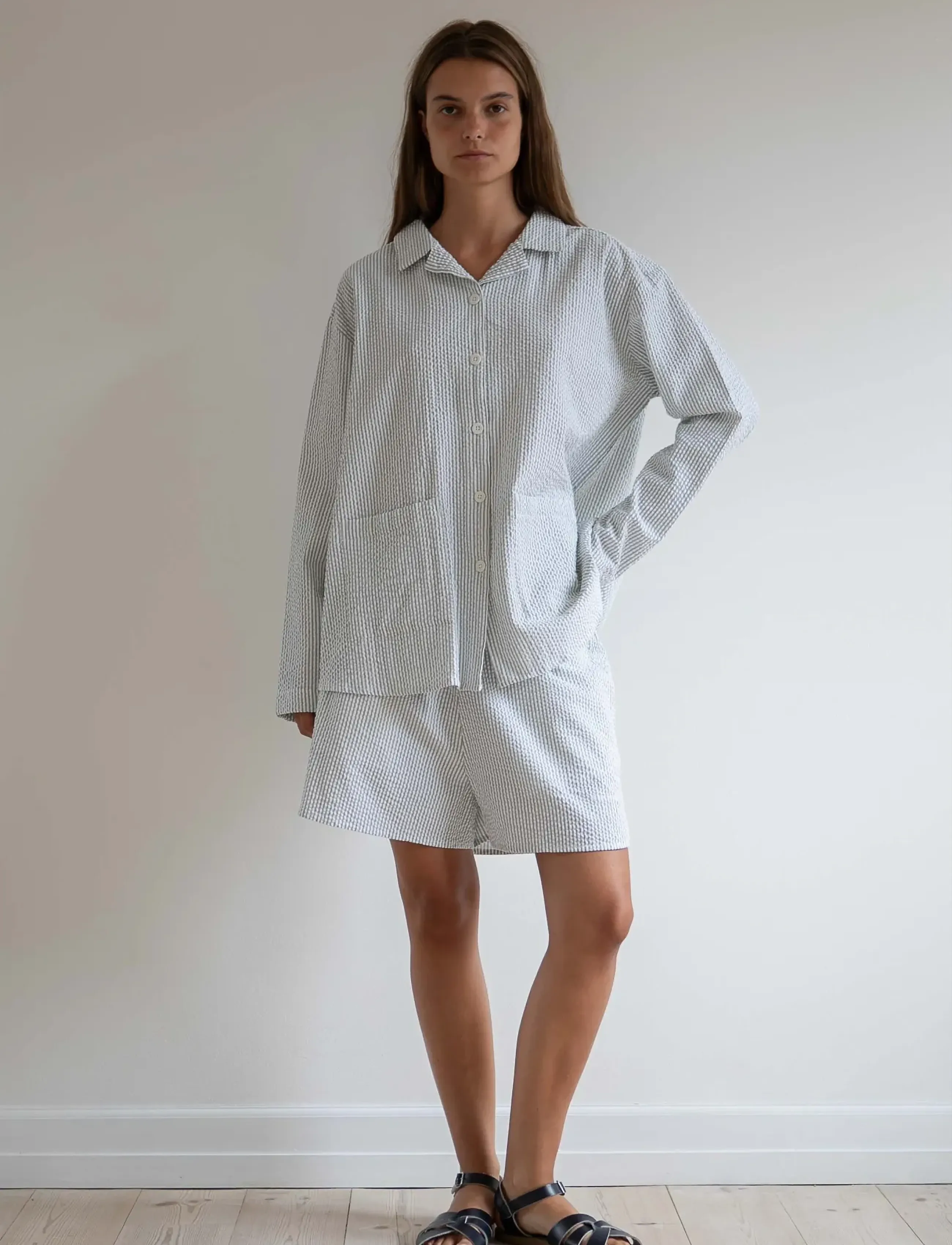 STUDIO FEDER Silja Shirt, M, White, Skjorter > Langærmede, Dame