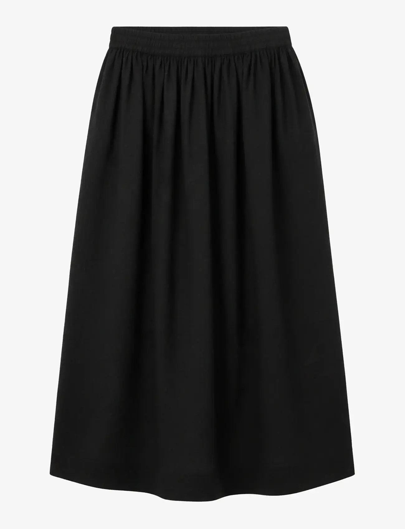 STUDIO FEDER - OLGA SKIRT - midi kjolar - black dobby - 0