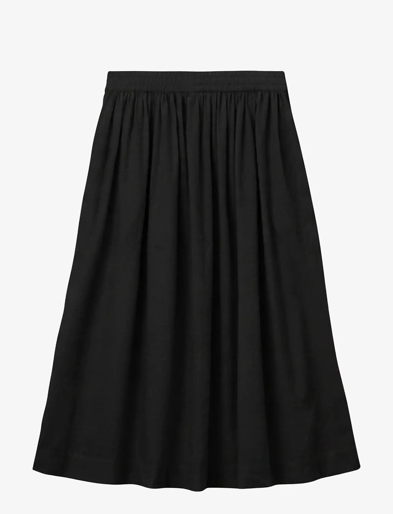 STUDIO FEDER - OLGA SKIRT - midi kjolar - black dobby - 1