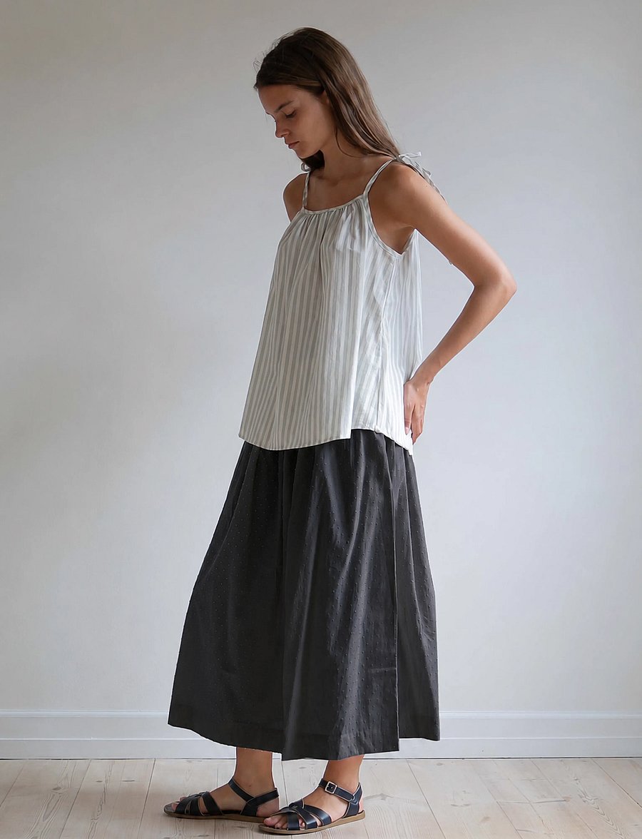 STUDIO FEDER - OLGA SKIRT - maksiseelikud - black dobby - 0